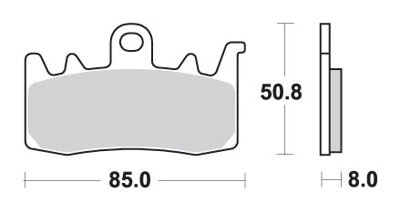 SBS KLOCKI HAMULCOWE KH630 RACING DUAL SINTER KOLOR ZŁOTY TARCZA LEWA PRZÓD PASUJE DO: APRILIA, BMW, DUCATI (STOSOWAĆ Z 900DS-2) (PATRZ OPIS DODATKOWY)