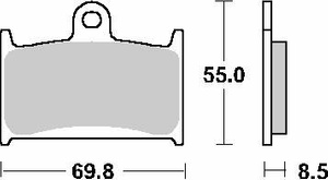 SBS KLOCKI HAMULCOWE KH145 / KH236 EVO SINTER