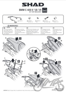 Stelaż kufra tylnego SHAD do BMW C400X (18-19)