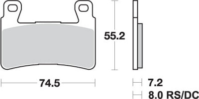 SBS KLOCKI HAMULCOWE KH265 TRACK AND SPORT SINTER KOLOR ZŁOTY (ZAMIENIA MIESZANKĘ RS)