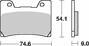 SBS KLOCKI HAMULCOWE KH160 STREET CERAMIC KOLOR CZARNY