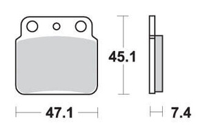 SBS KLOCKI HAMULCOWE KH137 OFF-ROAD SINTER KOLOR ZŁOTY