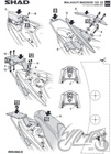 Stelaż kufra tylnego motocyklowego SHAD do Malagutti Madison 125
