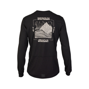 Koszulka rowerowa z długim rękawem FOX Ranger Dr Shepherds Black