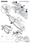Stelaż kufra tylnego SHAD do Yamaha MT 03