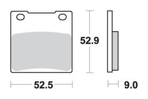 SBS KLOCKI HAMULCOWE KH63 / KH161 STREET EXCEL/RACING SINTER KOLOR ZŁOTY