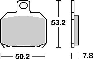 SBS KLOCKI HAMULCOWE KH266 STREET CERAMIC KOLOR CZARNY