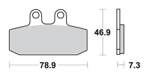 SBS KLOCKI HAMULCOWE KH256 STREET CERAMIC KOLOR CZARNY