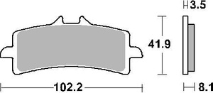 SBS KLOCKI HAMULCOWE KH447 RACING DUAL CARBON KOLOR CZARNY