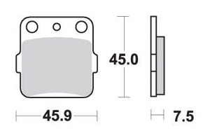 SBS KLOCKI HAMULCOWE KH84 OFF-ROAD SINTER KOLOR ZŁOTY